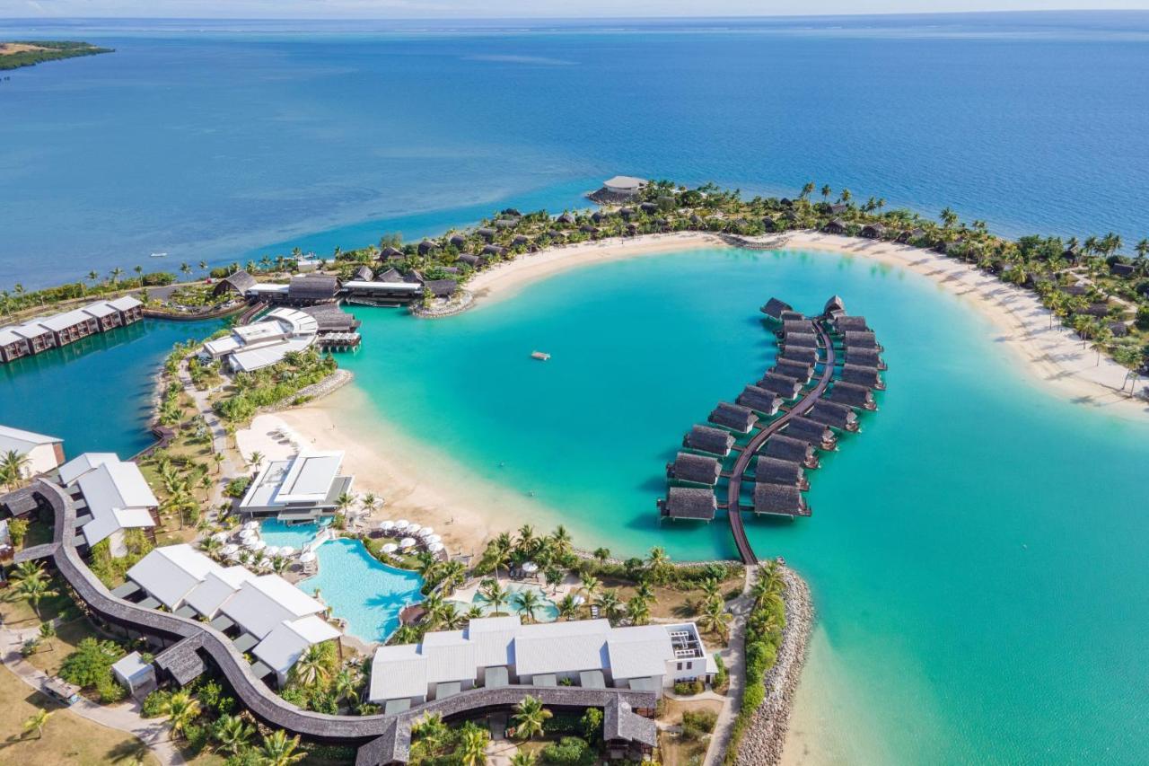 Fiji Marriott Resort Momi Bay Dış mekan fotoğraf Aerial view of the resort